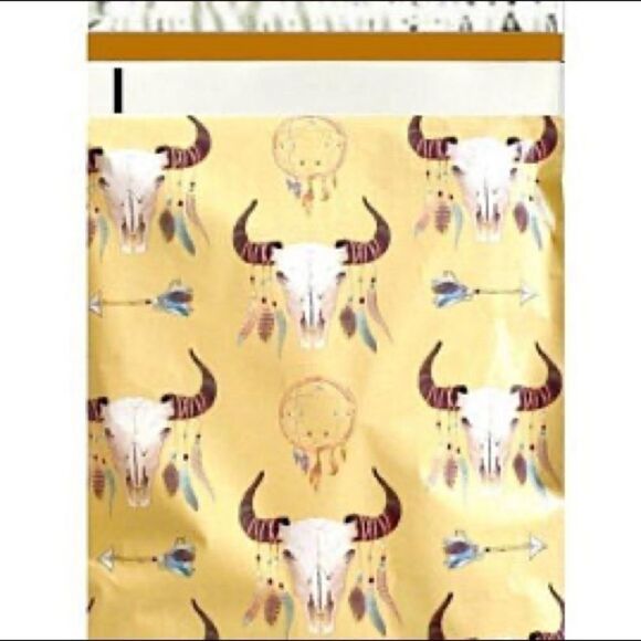20- 10x13 Boho Skull Design Poly Mailers - Picture 7 of 7